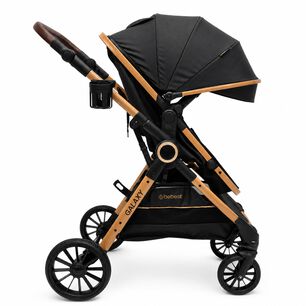 Coche Cuna Travel System Galaxy Isofix Gold Negro